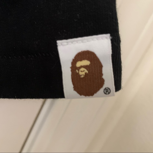 BAPE Black College Tee - Picture 3 of 6